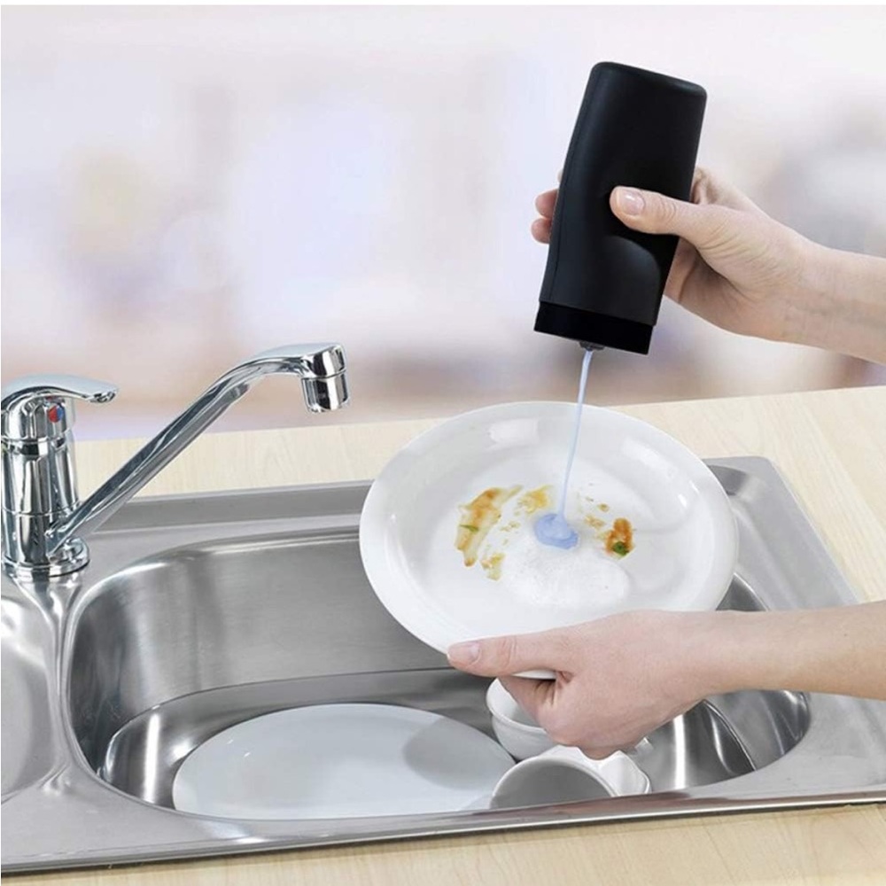 2 Pieces Gray Refillable Dish Washing Liquid Dispenser NEW